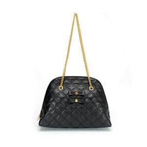 Marc Jacobs Quilted Madison Shoulder Bag BLACK